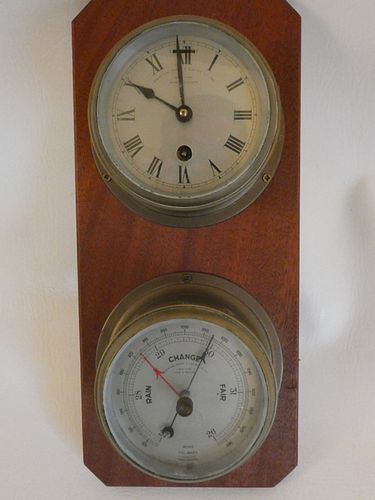 MARINE BAROMETER CLOCK SETEnglish 3842cc