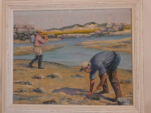 SWEETMAN PAINTING OF CLAMMERSOld