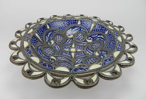 MOROCCAN CERAMIC CHARGERMoroccan