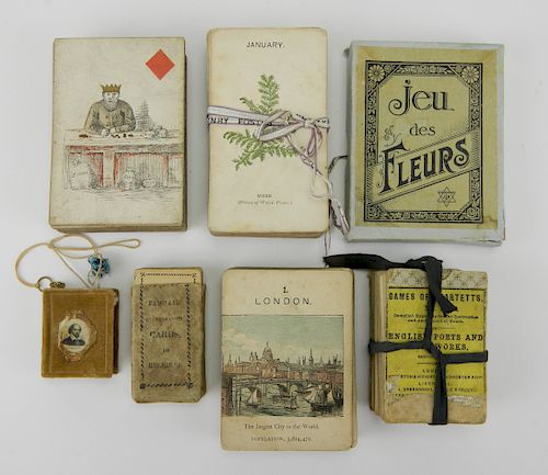 7 SETS OF VINTAGE PLAYING CARDS7 Sets