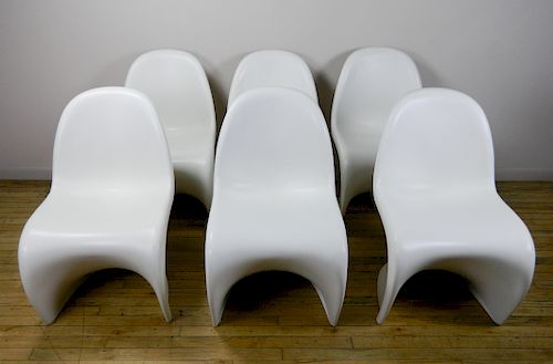 6 VERNON PANTON MOLDED SPACE AGE SIDE