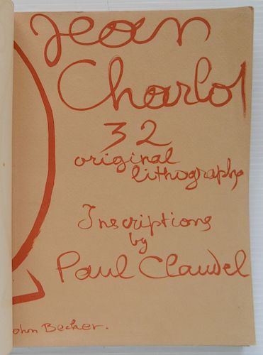 JEAN CHARLOT 32 LITHOGRAPHSJean