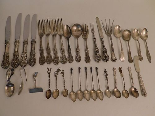 34 PIECES STERLING FLATWARELot 3843f0