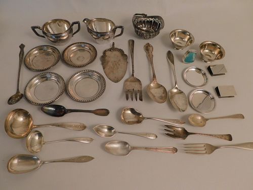LOT OF MISCELLANEOUS SILVER ITEMSLot