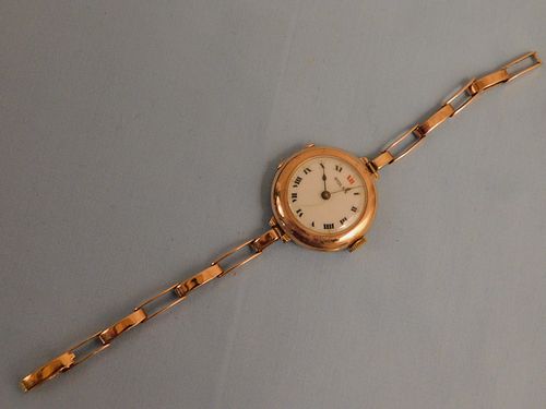 ROLEX LADIES 14K GOLD WATCHVintage 384466