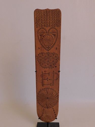 ANTIQUE CARVED WOOD BUSKRare wooden 384486