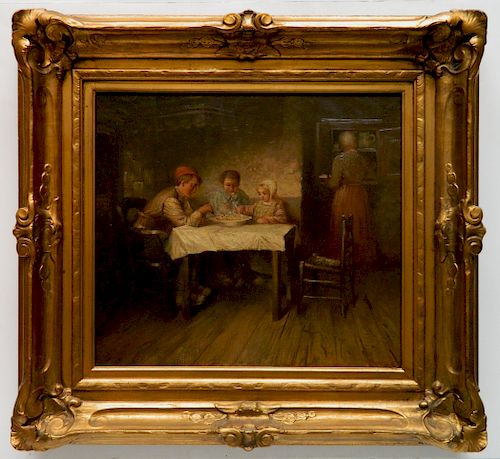 19 20TH C EUROPEAN SCHOOL OIL19 20th 3844ef