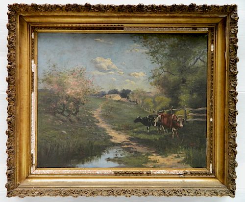 19TH C AMERICAN SCHOOL OIL19th 3844fd