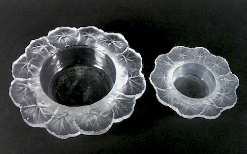 2 LALIQUE GLASS BOWLS2 Lalique 384585