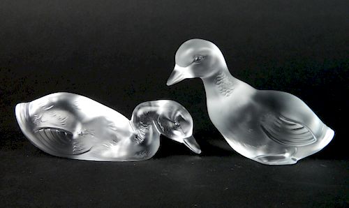 2 BACCARAT CRYSTAL DUCKS2 Baccarat