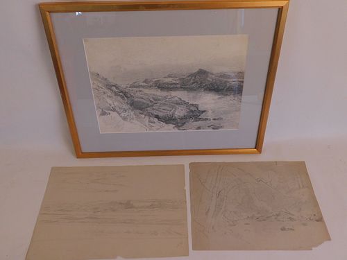 3 DRAWINGS BY WT RICHARDSLot of 3845e7