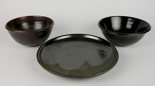 TOSHIKO TAKAEZU 3 CERAMIC BOWLSToshiko 3845fa