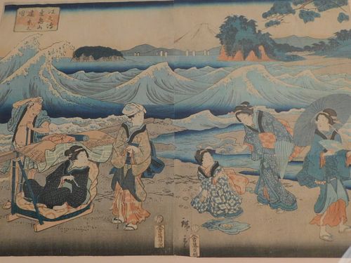 ANTIQUE JAPANESE WOODBLOCK PRINT19th