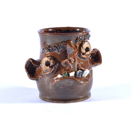 RODNEY LEFTWICH FACE MUGpottery 3846c3