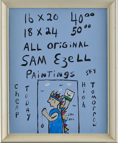 SAM EZELL PAINTING (PRICE LIST)rare