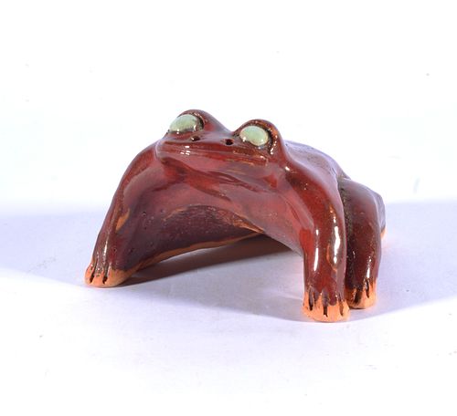 JOE REINHARDT POTTERY FROGpottery 3846e2