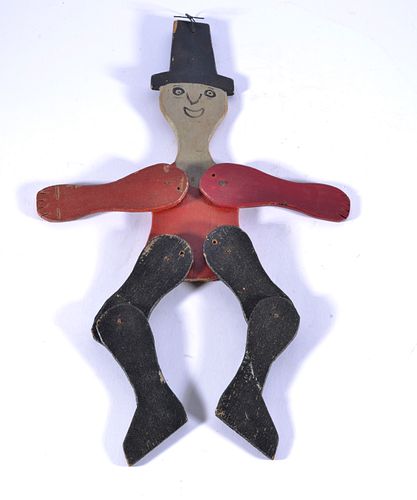 FOLK ART LIMBER JACKwood and paint  38475d