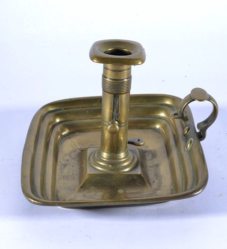 BRASS CANDLE HOLDERAntique not 38475a