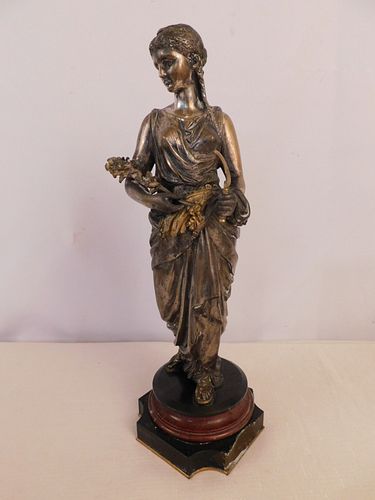 FRENCH BRONZE FIGURE OF GODDESSAntique 3847b8