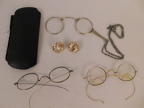 LOT GOLD & GF ITEMS & SPECTACLESLot