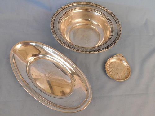 3 STERLING SILVER BOWLS2 large American