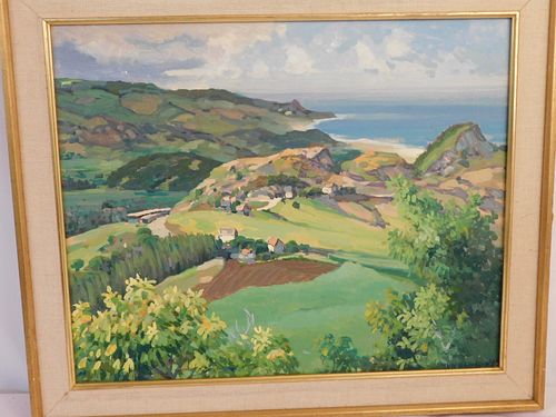 SIGNED PAINTING OF BARBADOS 1964Old 384829