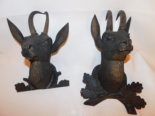 2 BLACK FOREST ANTELOPE PLAQUES2