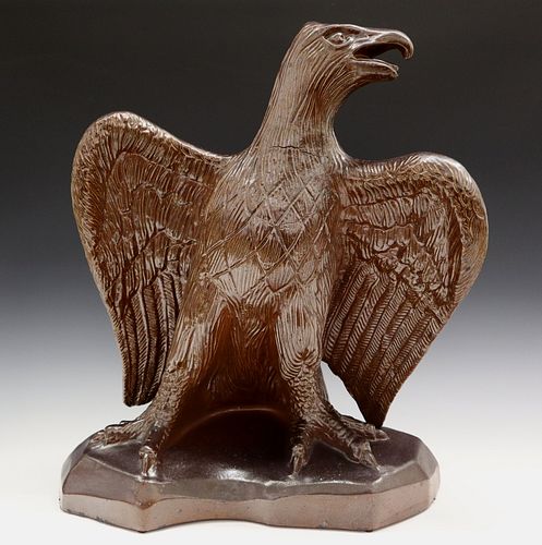 EARTHENWARE EAGLE SCULPTUREA Late 3848fd