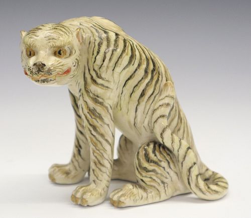 CHINESE PORCELAIN TIGERA Chinese 38493c