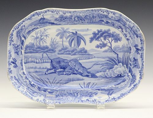 SPODE INDIAN SPORTING SERIES SMALL PLATTERA