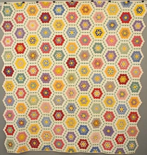 GRANDMOTHER S FLOWER GARDEN PATCHWORK 3849f9