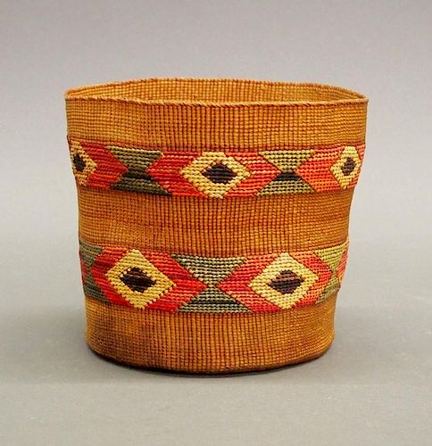 TLINGIT POLYCHROME BASKETA circa