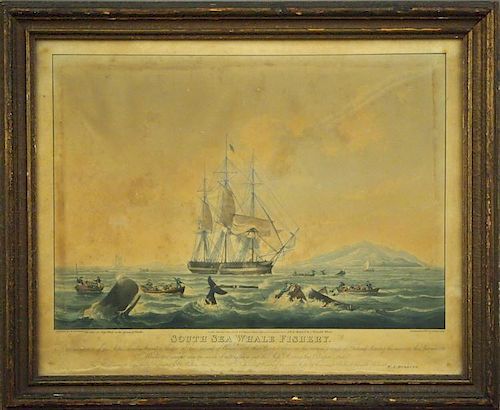 WHALING LITHOGRAPHAfter William 384a71