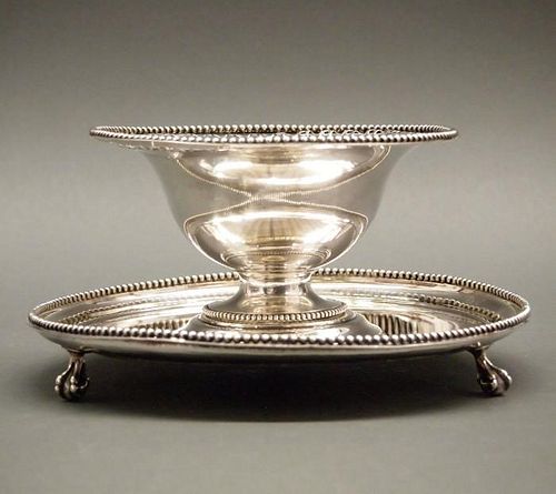 19TH C DUTCH STERLING SAUCE BOWLA 384aa6