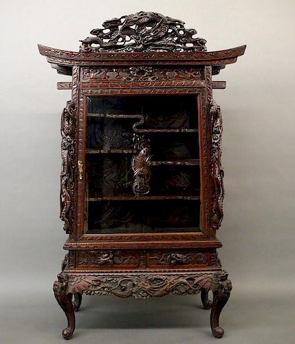 JAPANESE DRAGON CABINETAn early 384b0b