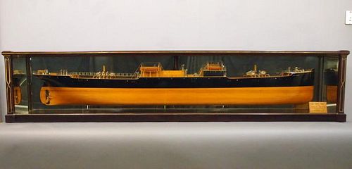 SHIP HALF-HULL MODELA late 19th century
