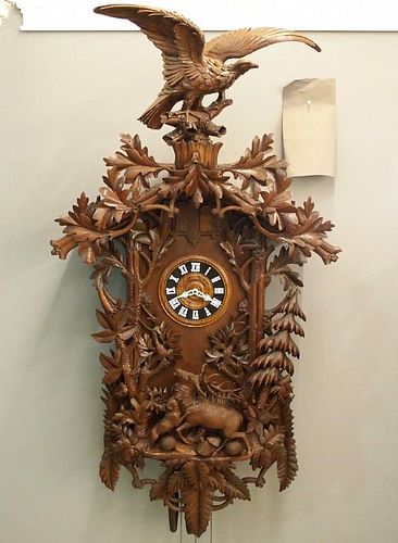 GERMAN CUCKOO CLOCKA large German Black