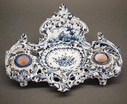 DUTCH DELFT INKSTANDAn 18th century