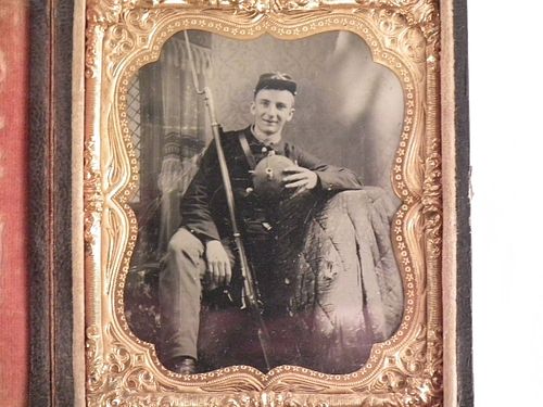 AMBROTYPE CIVIL WAR SOLDIERFine 384b85