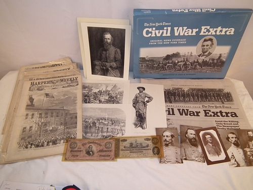 CIVIL WAR EPHEMERA MONEYLot of 384b9f