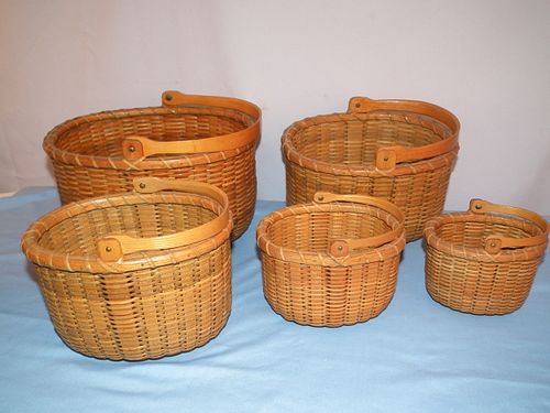 SET 5 ARTHUR MARTIN NANTUCKET BASKETSSet 384bdc