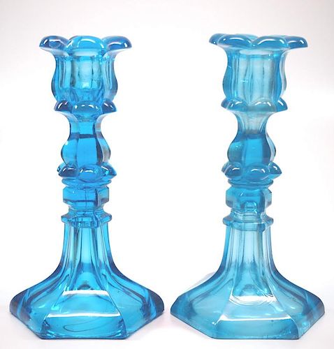 PRESSED PETAL & HEXAGONAL CANDLESTICKS,