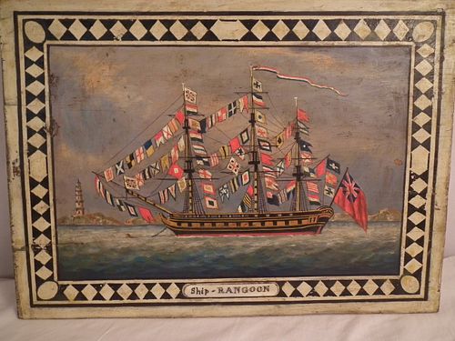 NAM TING CHINA TRADE PAINTINGAntique 384c74