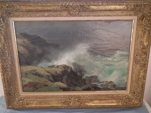 JAY CONNAWAY SEASCAPE PAINTINGLarge 384cc1