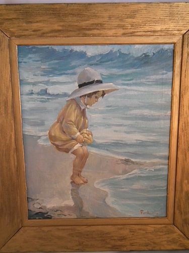 ROY ALLISON NANTUCKET BEACH PAINTINGOil