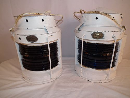 PAIR OF ANDREWS NAUTICAL LANTERNSPair