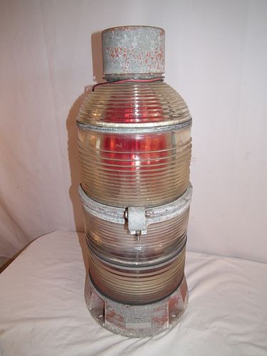 ROHN ANTIQUE FRESNEL BEACON LIGHTAntique 384db9