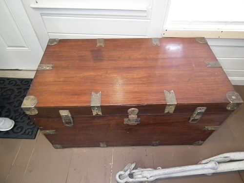 ANTIQUE CAMPHOR CHESTLarge 19th 384dc9