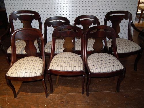 7 EMPIRE DINING CHAIRSNice set 384dda