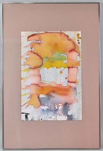 FRED BULL ABSTRACT W C ON PAPER American  382799